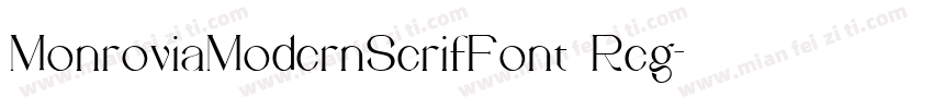 MonroviaModernSerifFont Reg字体转换